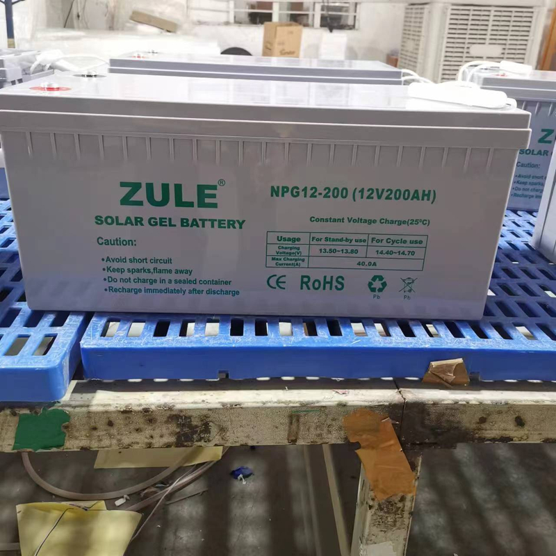 Manutenção VRLA - Chumbo selado livre - Bateria AGM 12v 200ah para armazenamento de energia solar