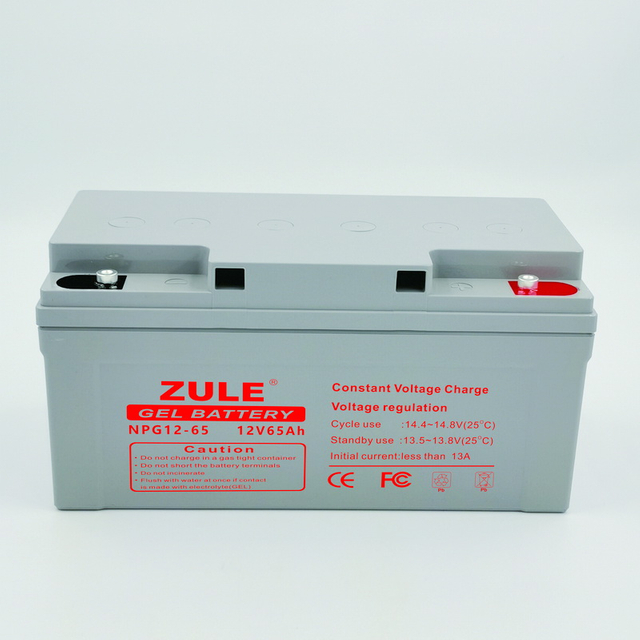 VRLA Gel Battery AGM12V 65AH Solar Home Use Cycle Deep para armazenamento solar