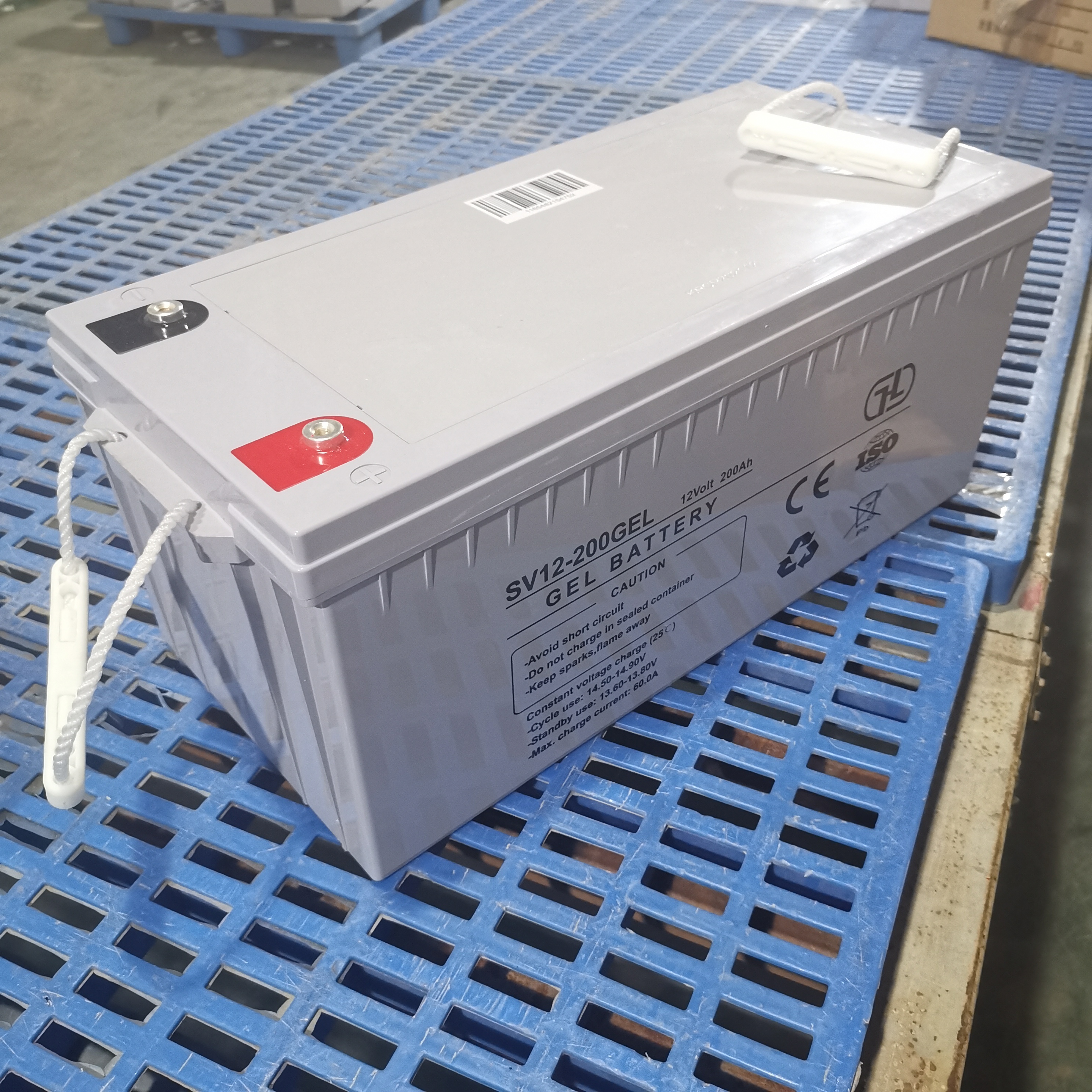 Fabricante Venda direta A bateria de ciclo profundo em gel de 12v200h para armazenamento de energia renovável
