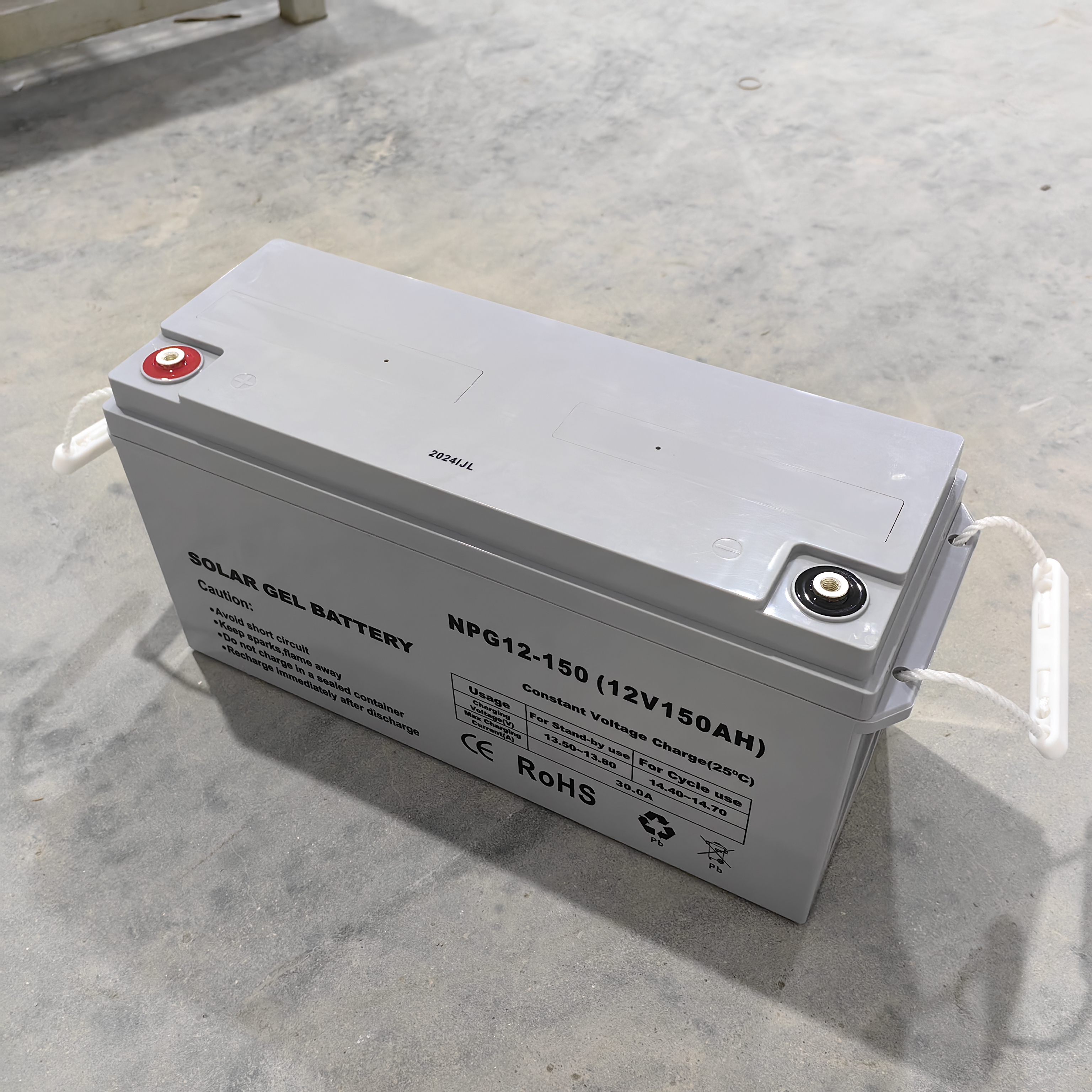 12V 150AH Bateria de chumbo-ácido regulado por válvula (VRLA) para aplicações solares fora da rede