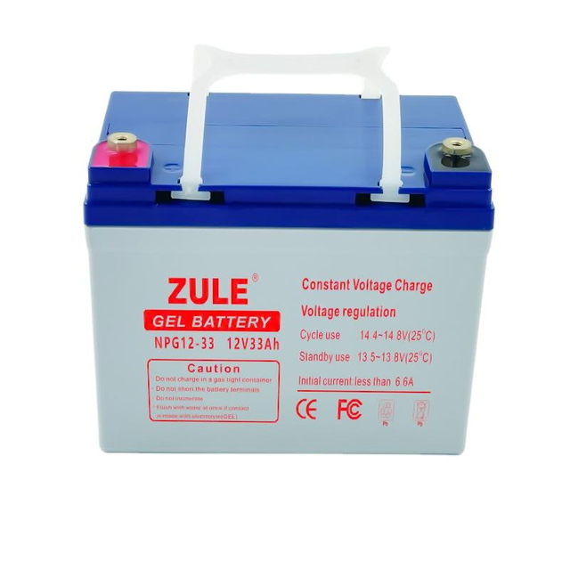 Boa qualidade Apoio para os pés 12V33Ah bateria de armazenamento de energia solar bateria de gel