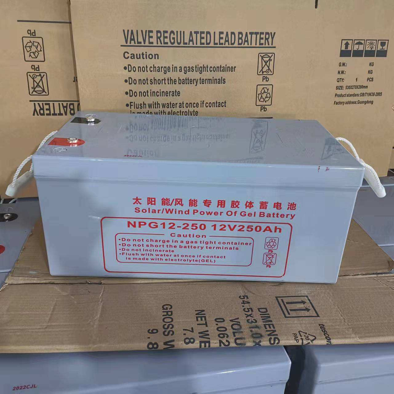 Uma bateria de armazenamento doméstico de 12v250AH, eficiente e de longa data para engenharia fotovoltaica solar
