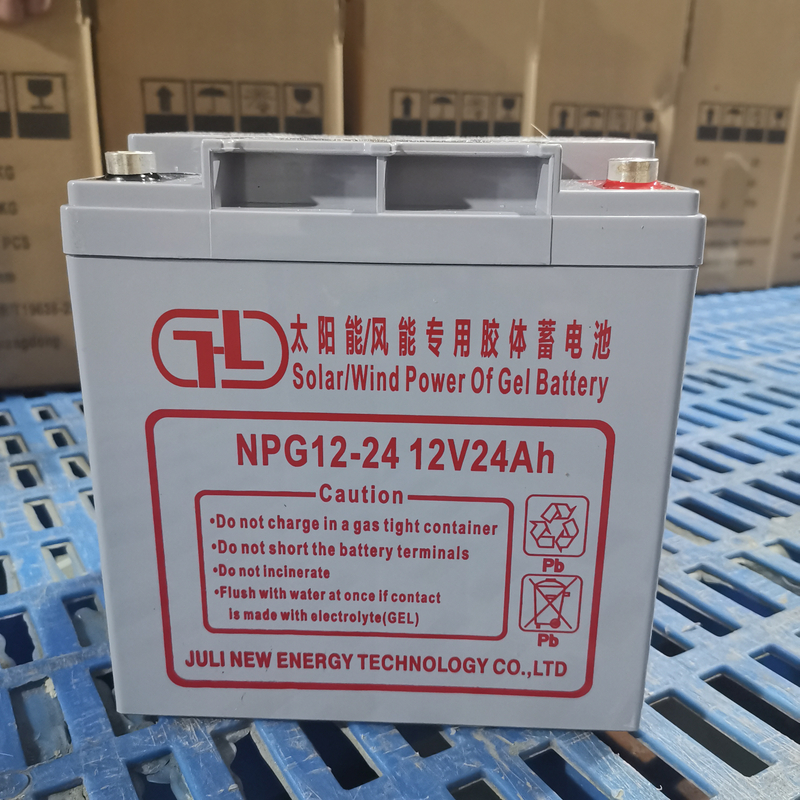 Bateria solar de gel de alta qualidade 12V24Ah Bateria de armazenamento de energia Sistema fotovoltaico Sistema de fonte de alimentação doméstica Bateria de longa vida segura e estável