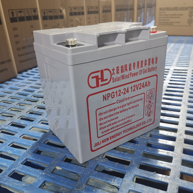 Bateria solar de gel de alta qualidade 12V24Ah Bateria de armazenamento de energia Sistema fotovoltaico Sistema de fonte de alimentação doméstica Bateria de longa vida segura e estável