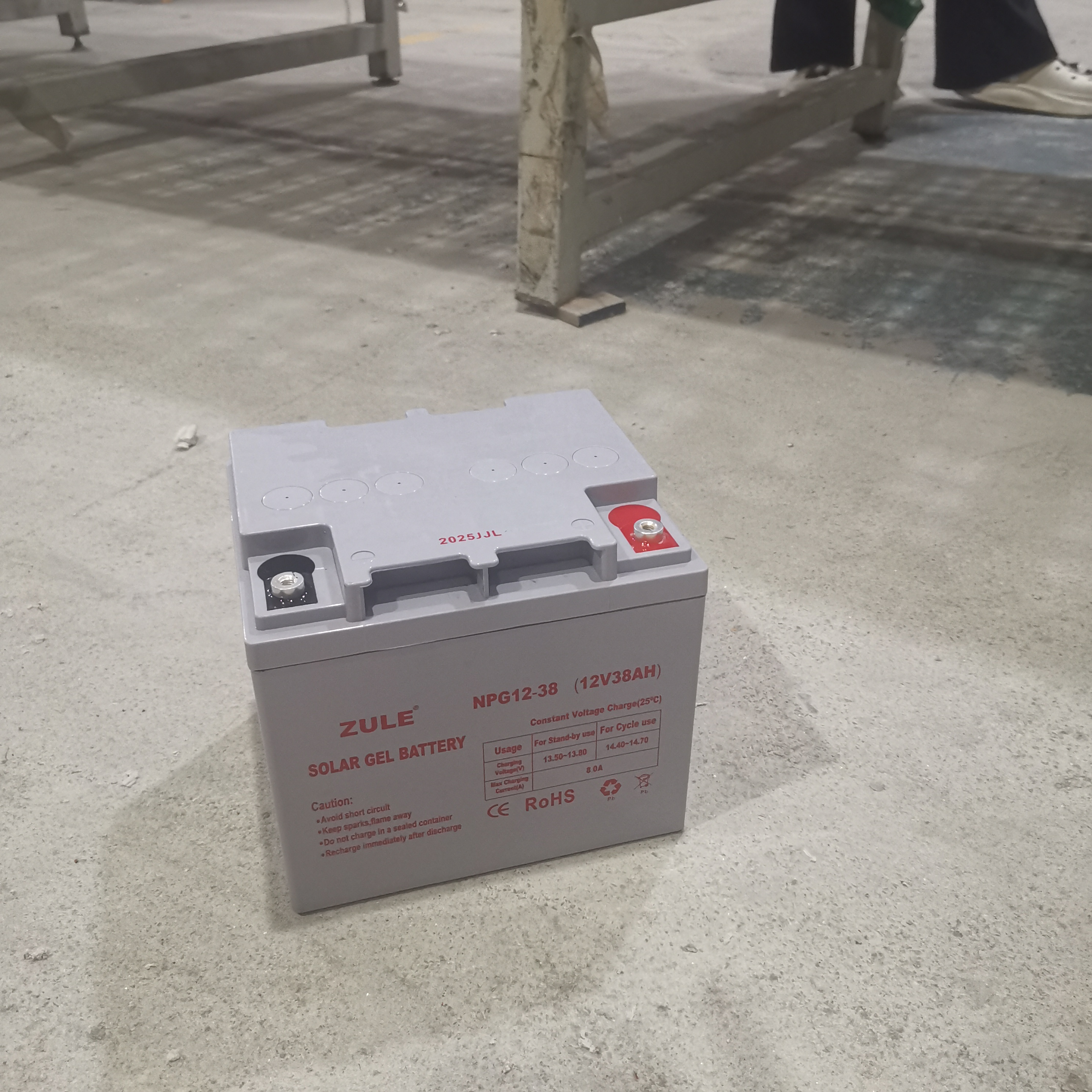 Vida longa recarregável 12v38ah Bateria de armazenamento de energia solar - armazenamento de energia eficiente para sistemas solares e uso de backup