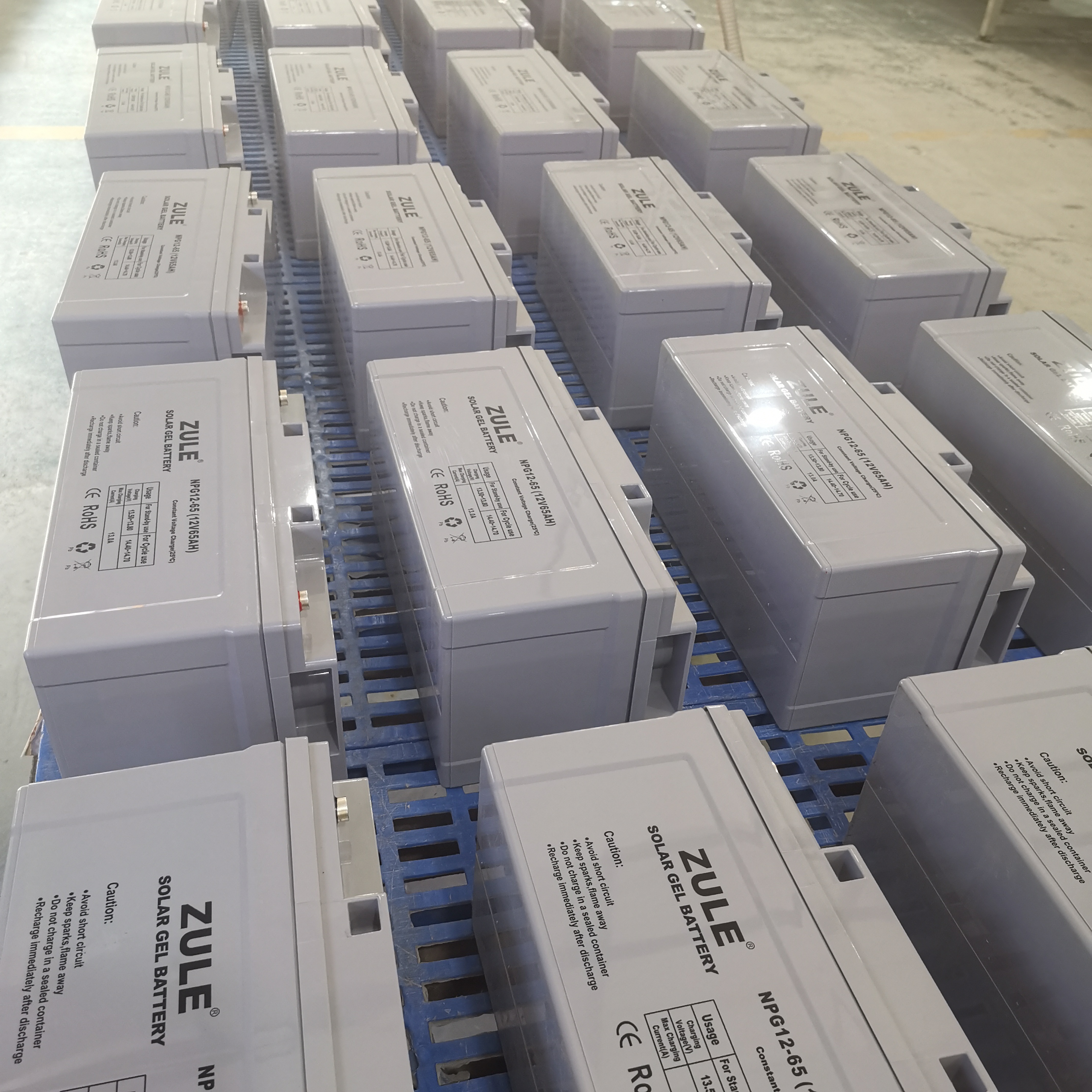 12V 65AH Bateria de gel de ciclo profundo para energia solar de manutenção de sistemas de energia