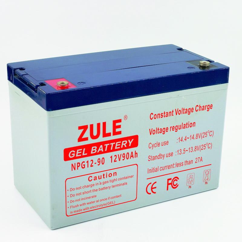 China preço barato 12V90Ah bateria de armazenamento de energia solar bateria de gel baterias elétricas