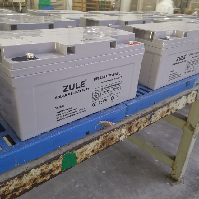 Bateria de armazenamento de energia solar de gel seguro e estável de alta qualidade 12V65Ah Bateria de ciclo profundo recarregável sem manutenção Bateria de armazenamento de energia doméstica
