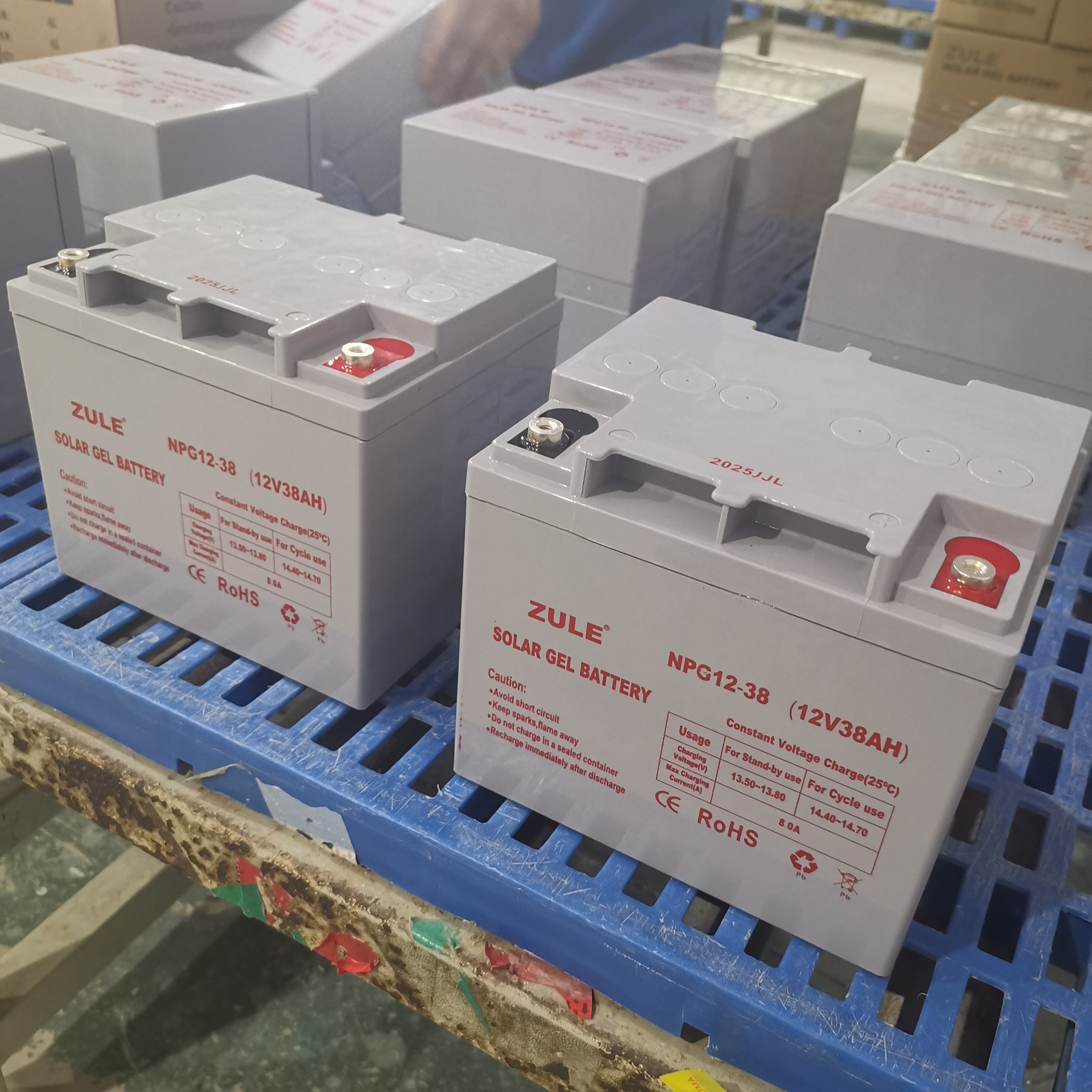 Bateria de gel de células solares 