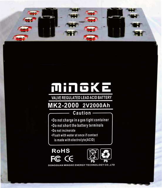 China barato ciclo profundo longa vida 2V2000Ah bateria recarregável bateria de gel solar tipos de baterias para painéis solares
