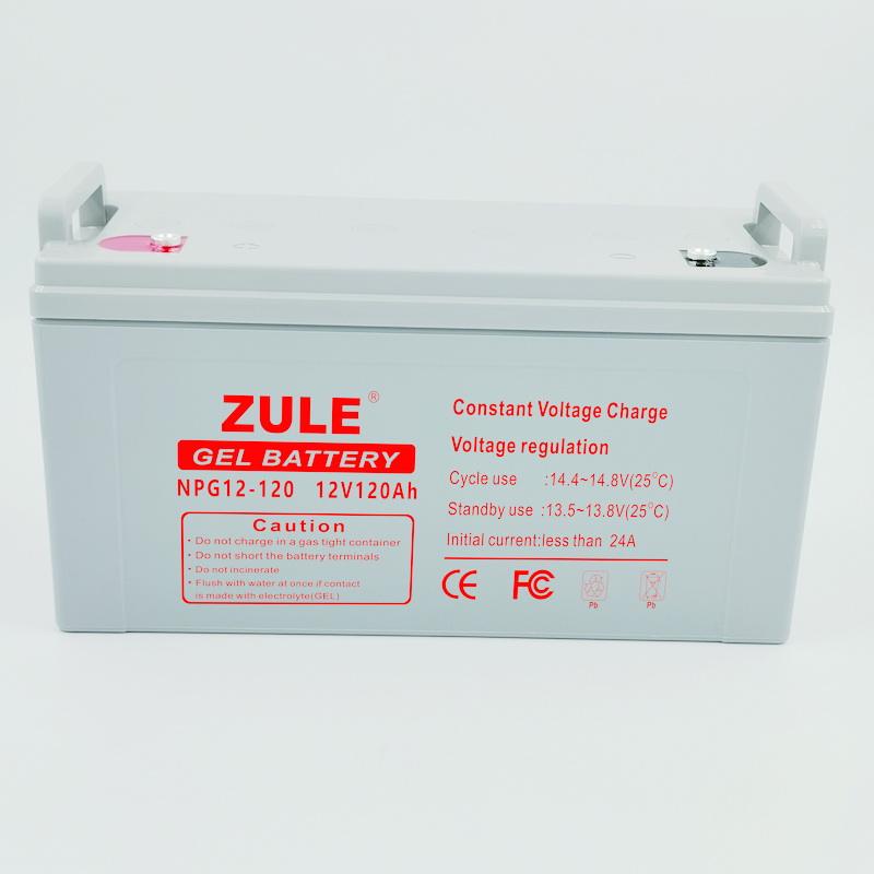 China Fornecedor Solar 12v 120ah Ciclo Profundo Gel Ácido Fábrica de Bateria de Armazenamento Solar