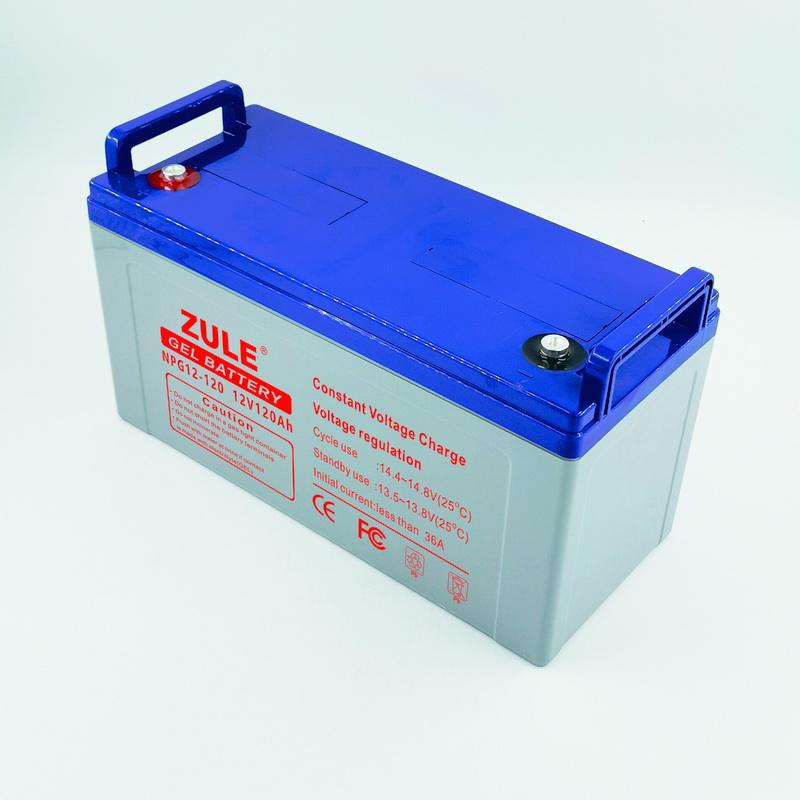 China fornecedor ponto de apoio 12V120Ah bateria de gel solar baterias recarregáveis ​​​​bateria agm