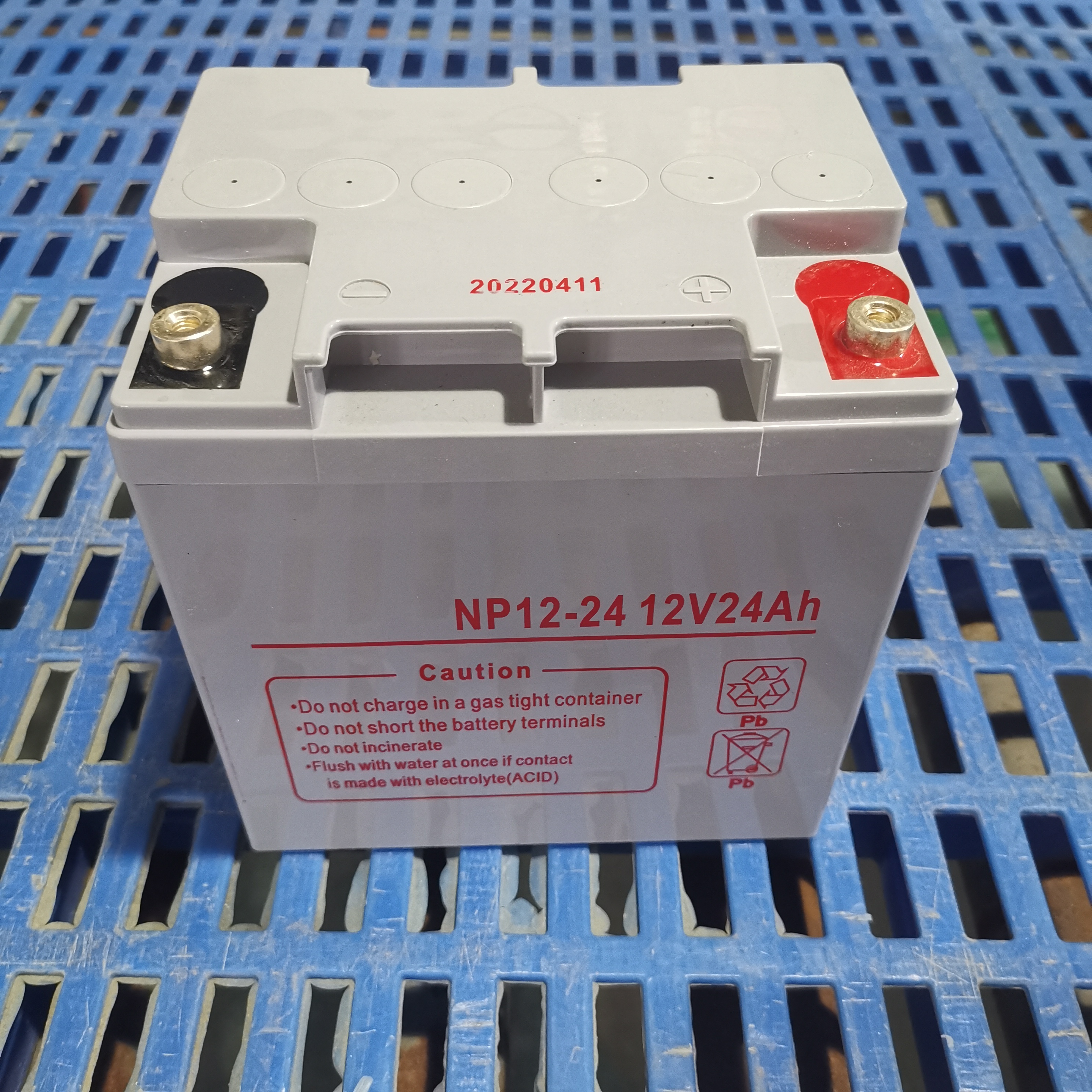 12V 24AH Bateria de chumbo selado (SLA) para UPS Backup Backup sem manutenção de válvula Regulada Bateria