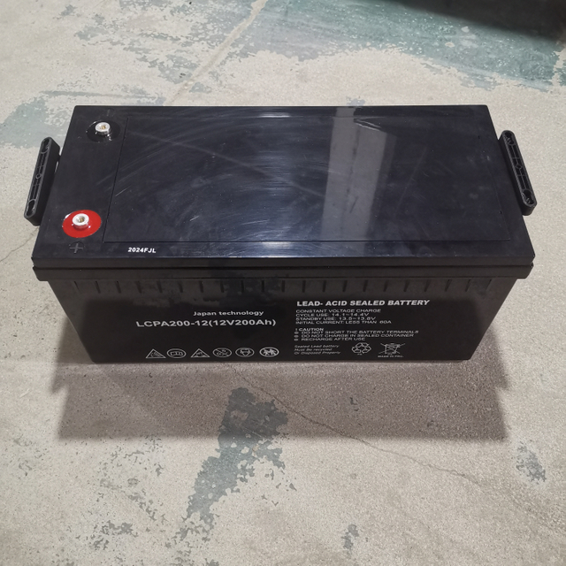 Bateria solar de chumbo-ácido 12v200AH recarregável, eficiente e sem manutenção para sistema de energia solar