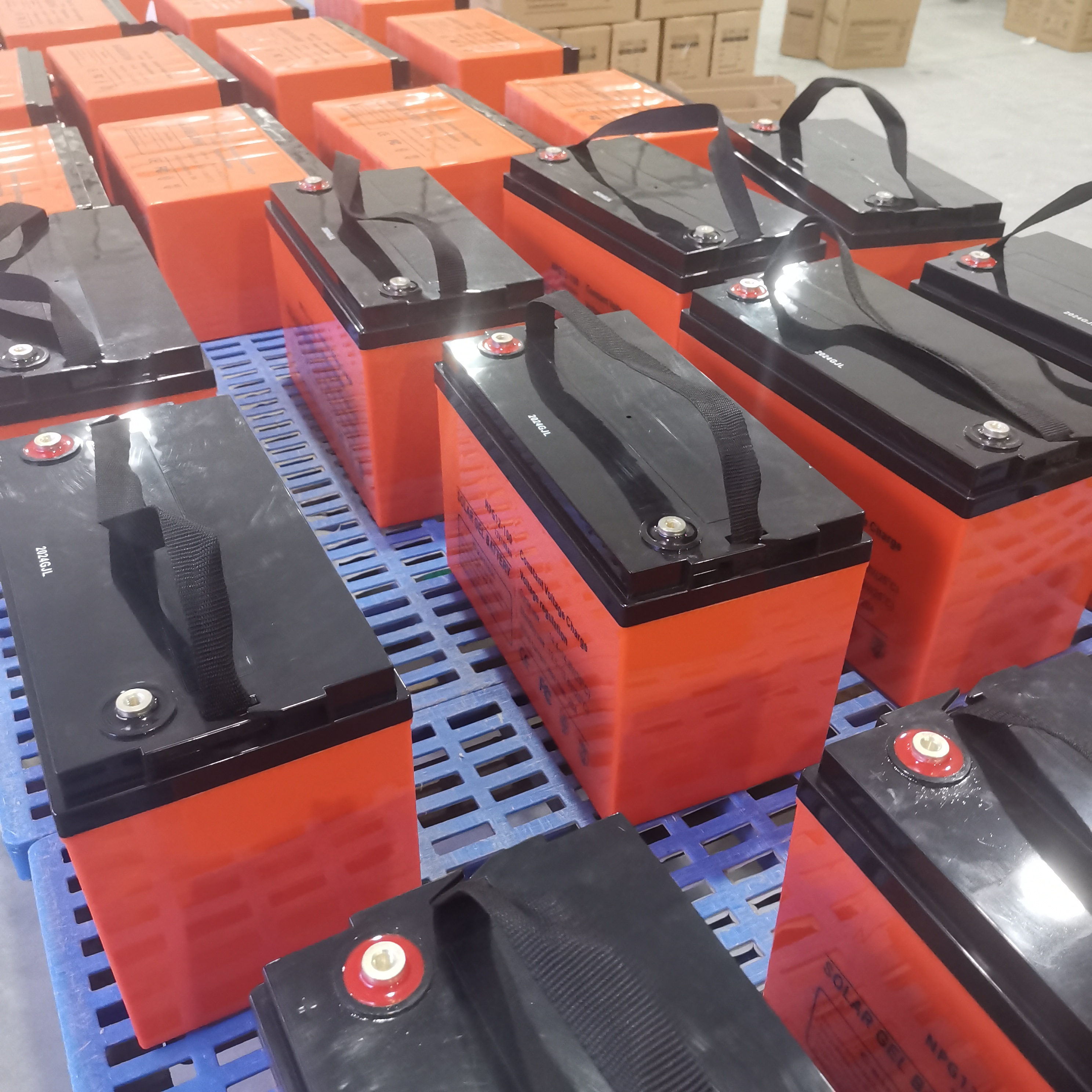 Bateria de poupança solar de alta eficiência 12v100ah bateria recarregável de gel de chumbo-ácido para fonte de alimentação doméstica