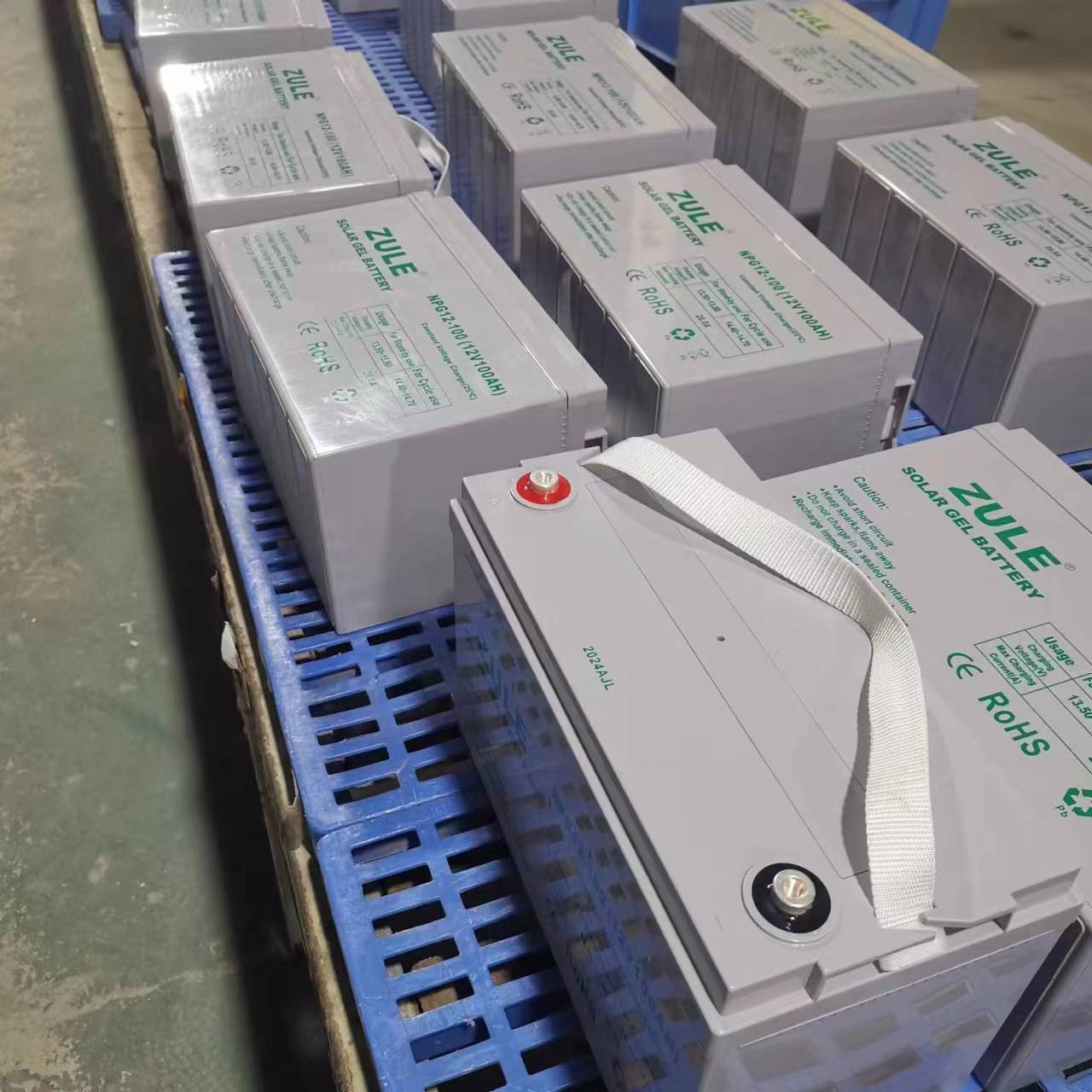 Bateria acidificada ao chumbo de carregamento solar do GEL da bateria 12v 100Ah AGM com ciclo profundo