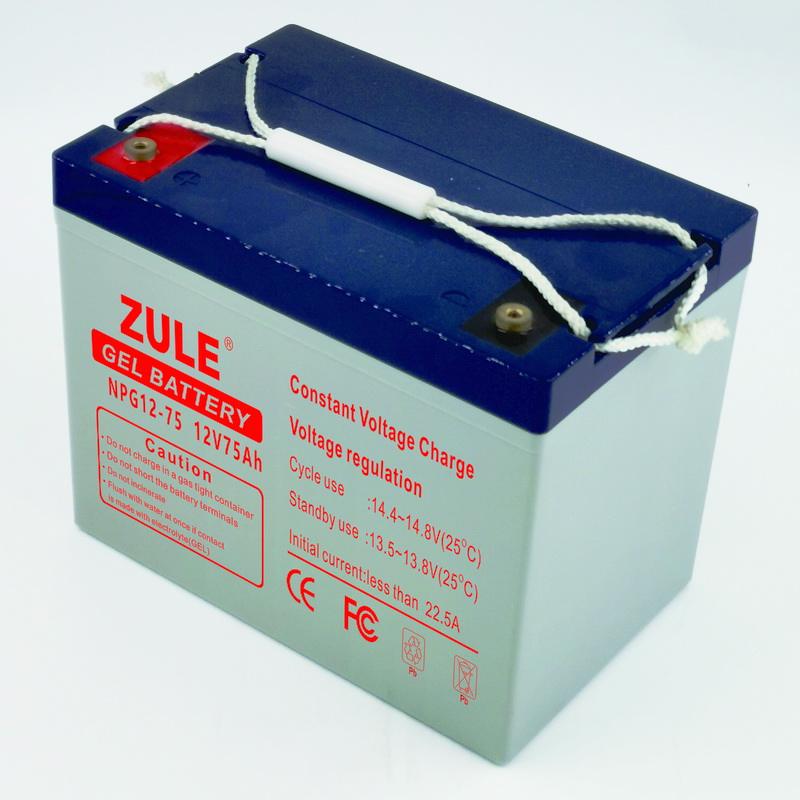 Melhor preço 12V75Ah bateria doméstica bateria de armazenamento de energia solar bateria seca