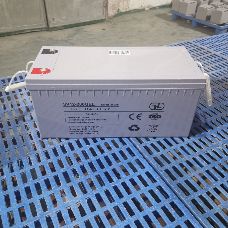 Fabricante Venda direta A bateria de ciclo profundo em gel de 12v200h para armazenamento de energia renovável