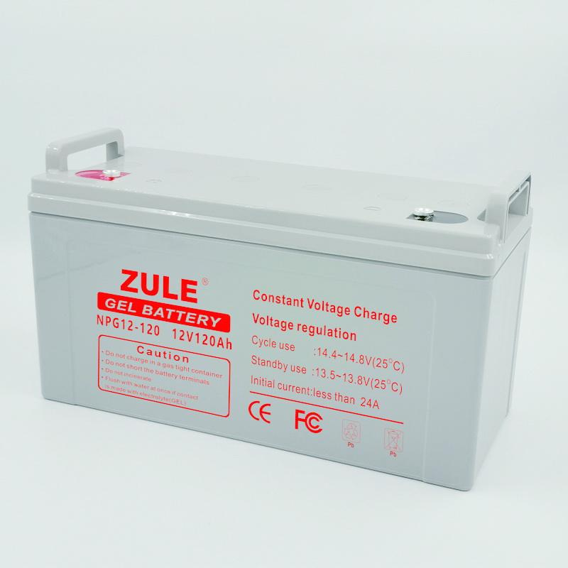 China Fornecedor Solar 12v 120ah Ciclo Profundo Gel Ácido Fábrica de Bateria de Armazenamento Solar
