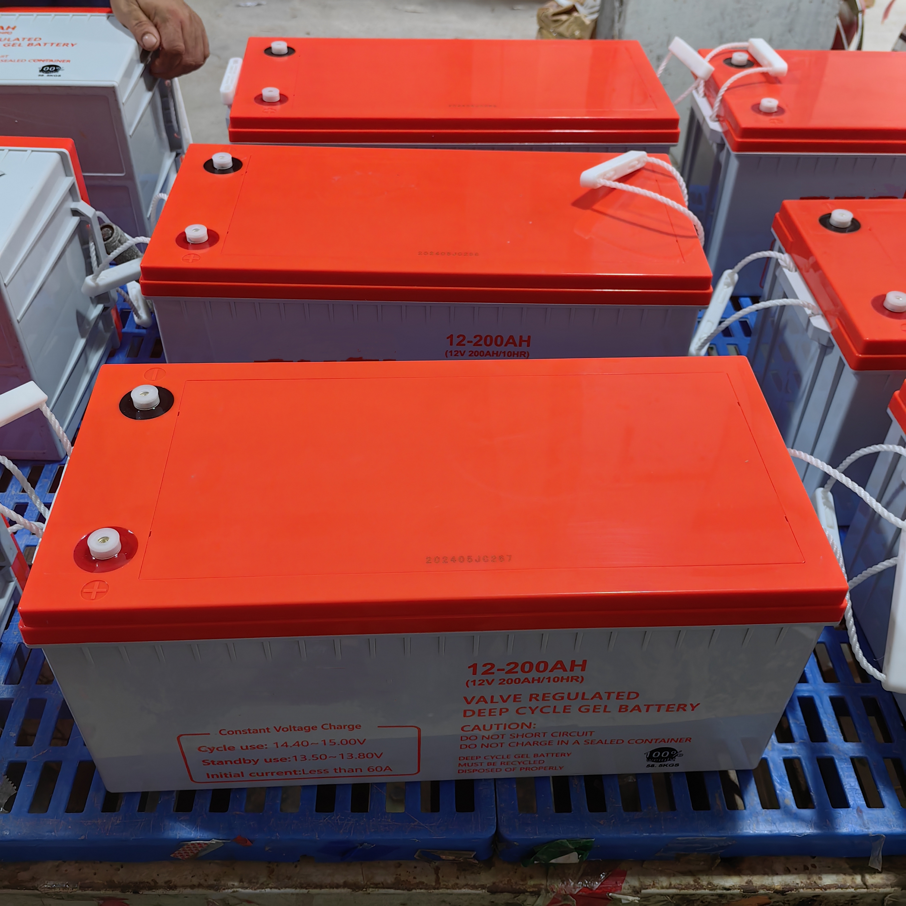 Bateria solar de ciclo profundo livre de manutenção com bateria AGM 12v200AH de longa duração para fonte de alimentação doméstica