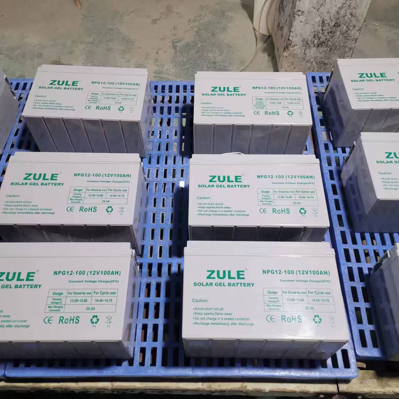 Bateria acidificada ao chumbo de carregamento solar do GEL da bateria 12v 100Ah AGM com ciclo profundo