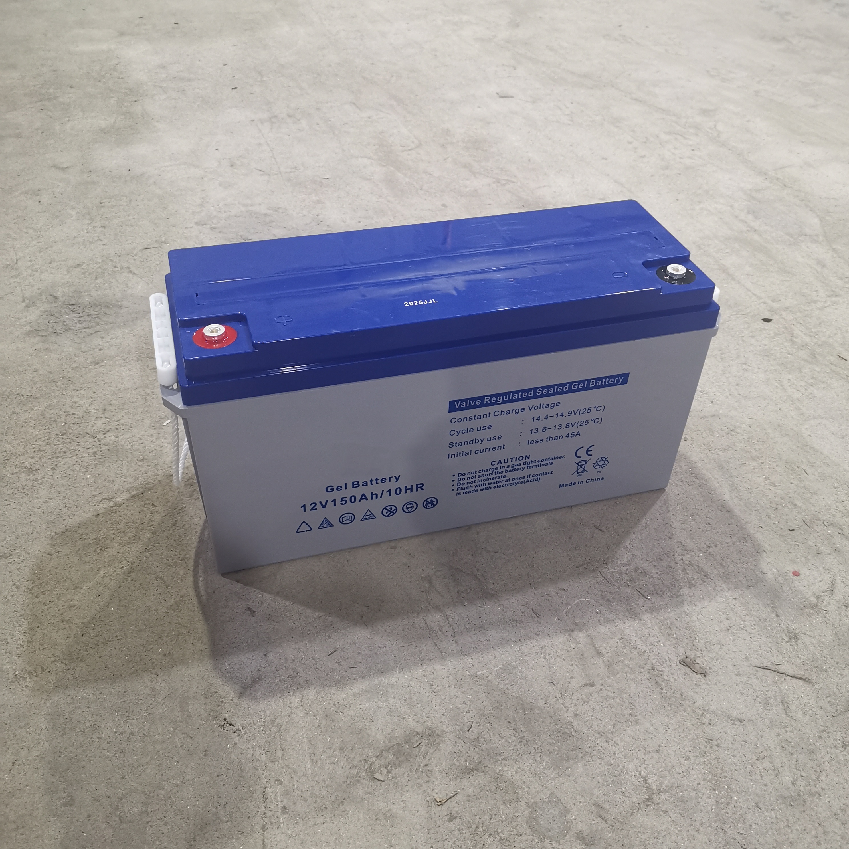 Bateria de armazenamento de energia de gel solar premium de ultra capacidade 12V 150AH durável com baixa autodescarga, ideal para sistemas de backup