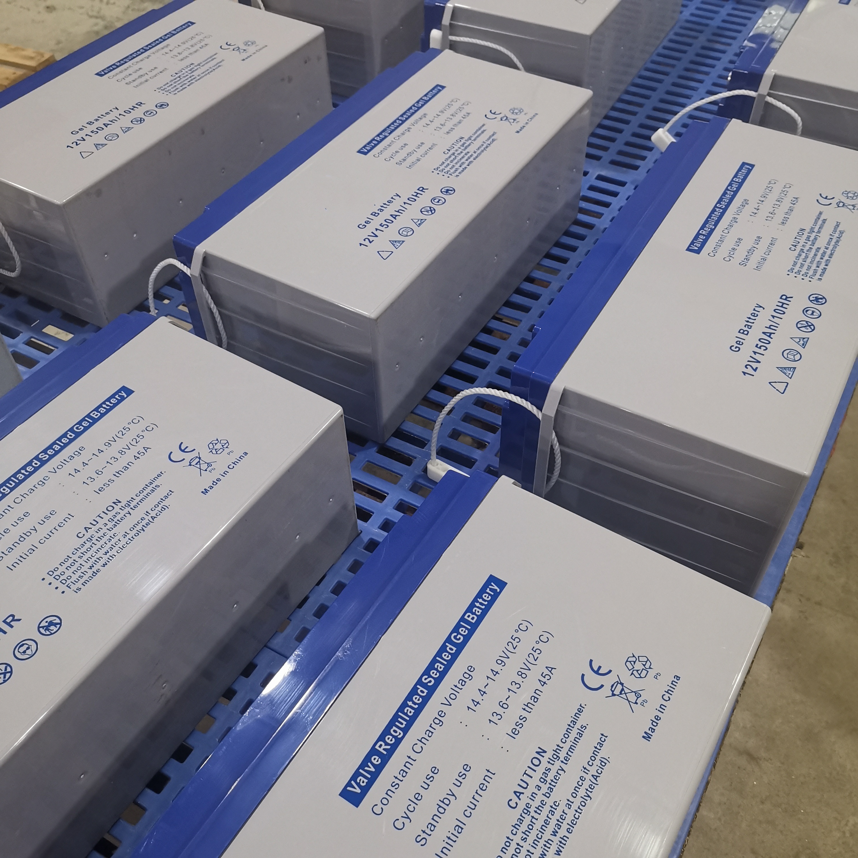 Bateria de armazenamento de energia de gel solar premium de ultra capacidade 12V 150AH durável com baixa autodescarga, ideal para sistemas de backup