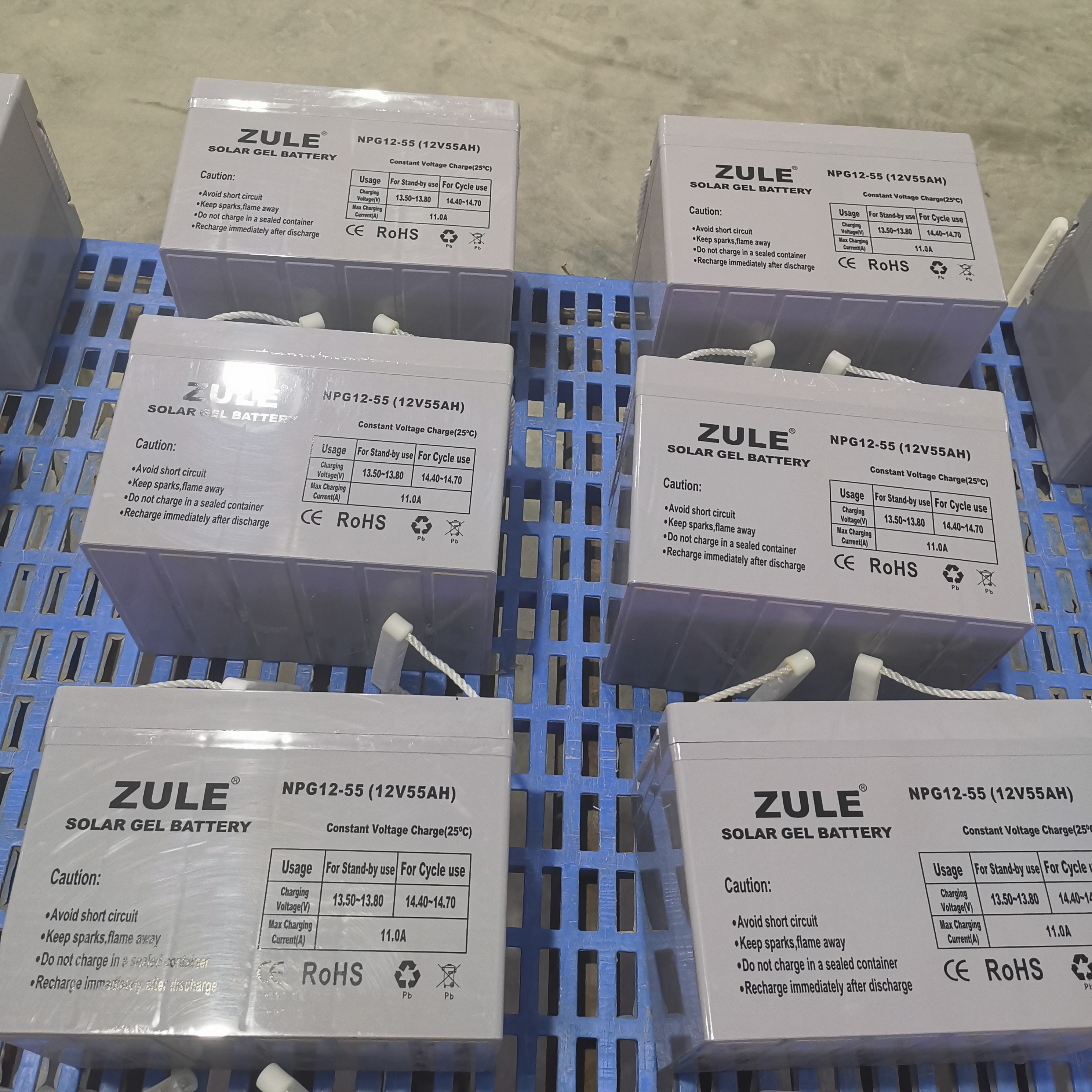 Bateria de gel solar 12V55AH ciclo profundo durável RV/armazenamento de energia fotovoltaica /fonte de alimentação de backup UPS