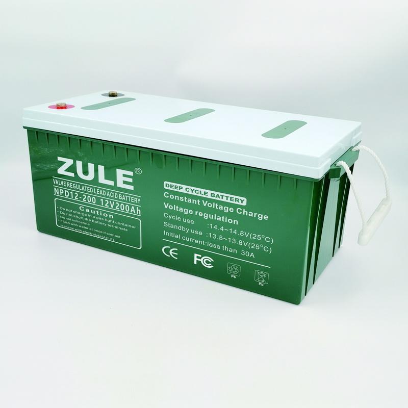 China fábrica 12v200ah bateria de ciclo profundo bateria de gel de bateria de painel solar