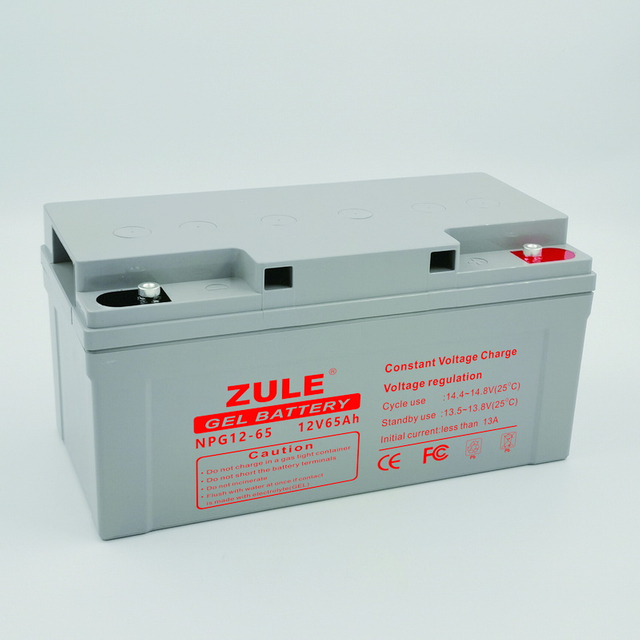 VRLA Gel Battery AGM12V 65AH Solar Home Use Cycle Deep para armazenamento solar