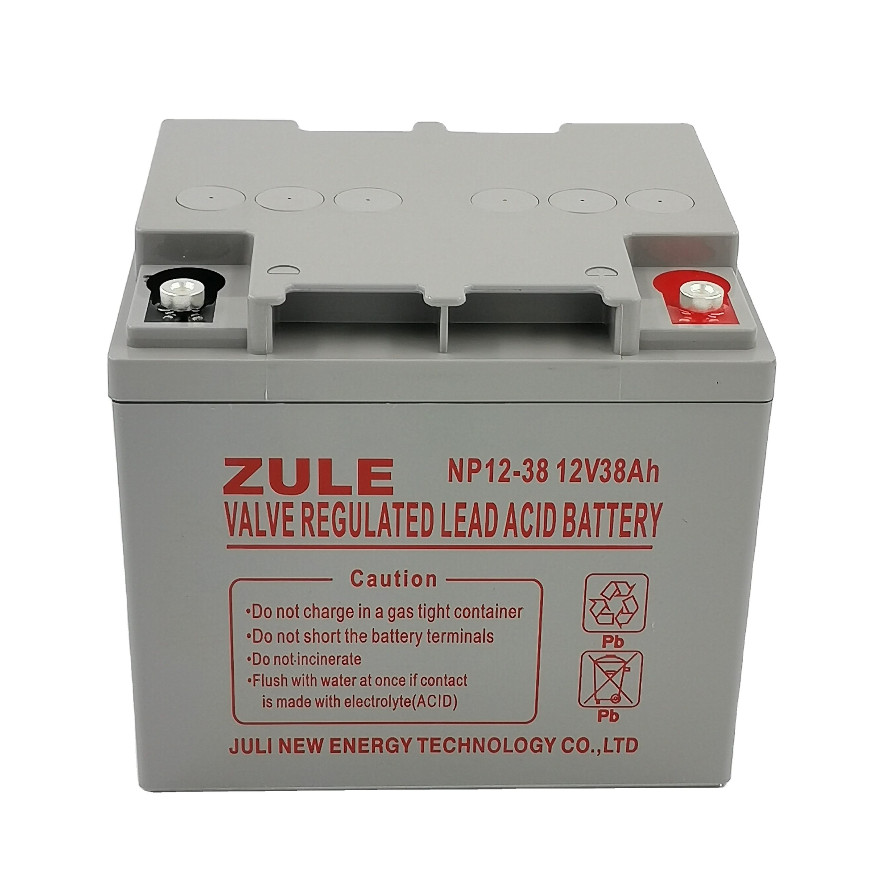 Preço barato boa qualidade 12V38Ah bateria de chumbo-ácido selada com backup de energia