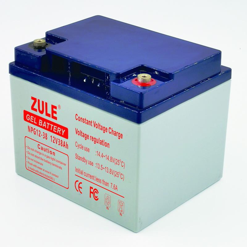 Baterias acidificadas ao chumbo do gel profundo solar 12V38Ah do ciclo para o círculo da longa vida