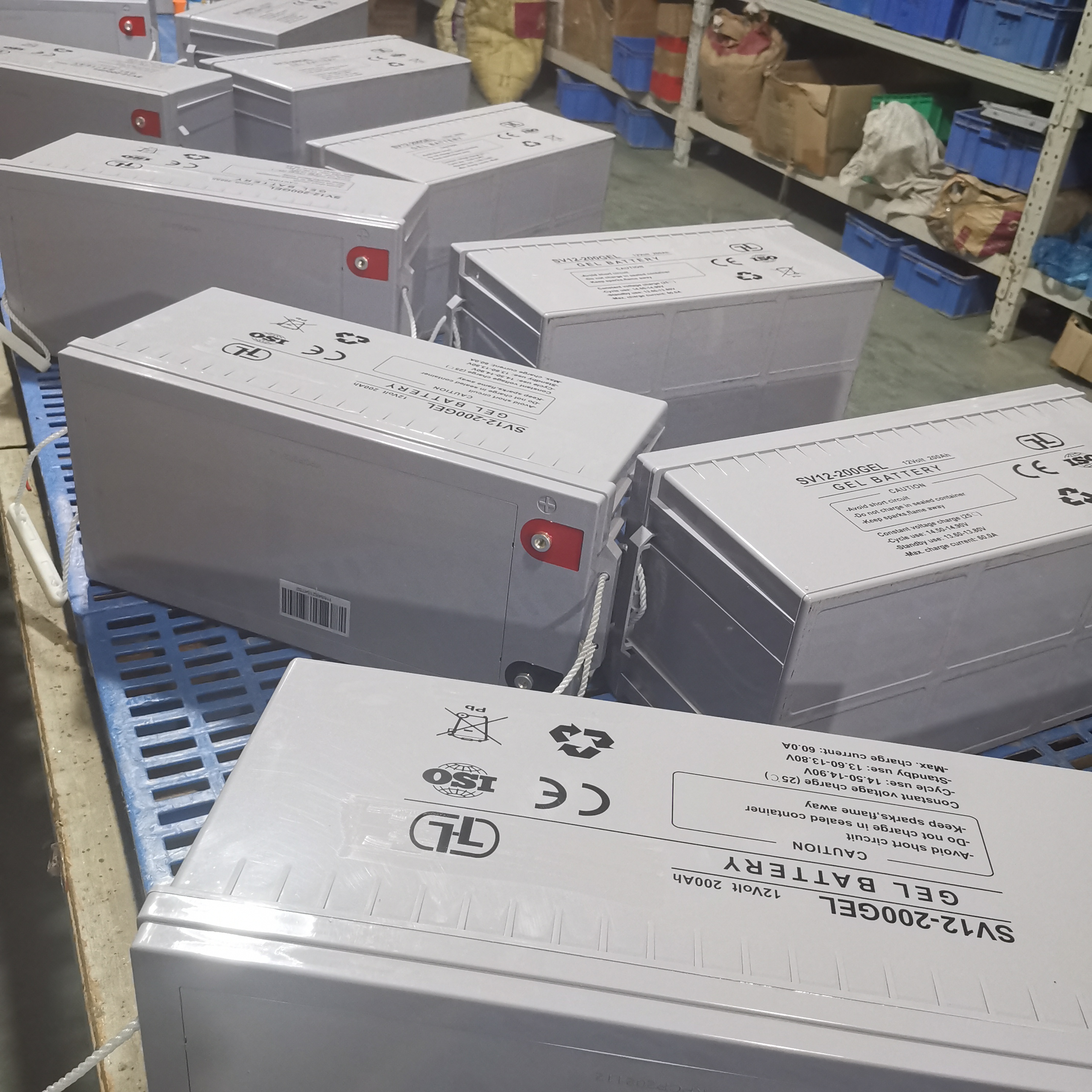 Fabricante Venda direta A bateria de ciclo profundo em gel de 12v200h para armazenamento de energia renovável