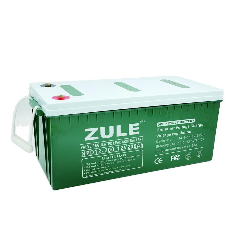 China fábrica 12v200ah bateria de ciclo profundo bateria de gel de bateria de painel solar