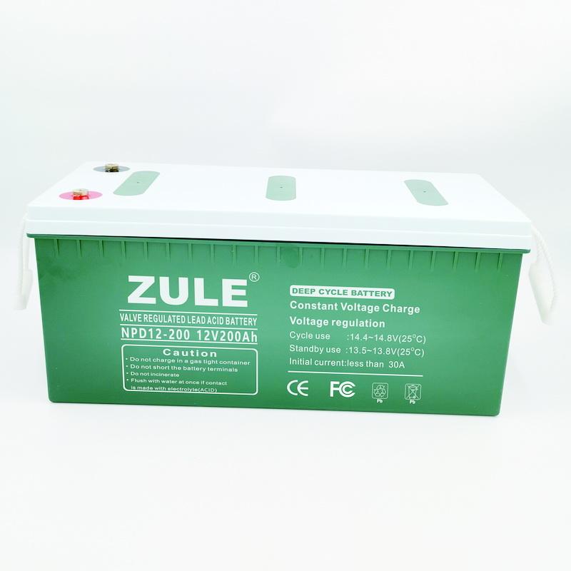 China fábrica 12v200ah bateria de ciclo profundo bateria de gel de bateria de painel solar