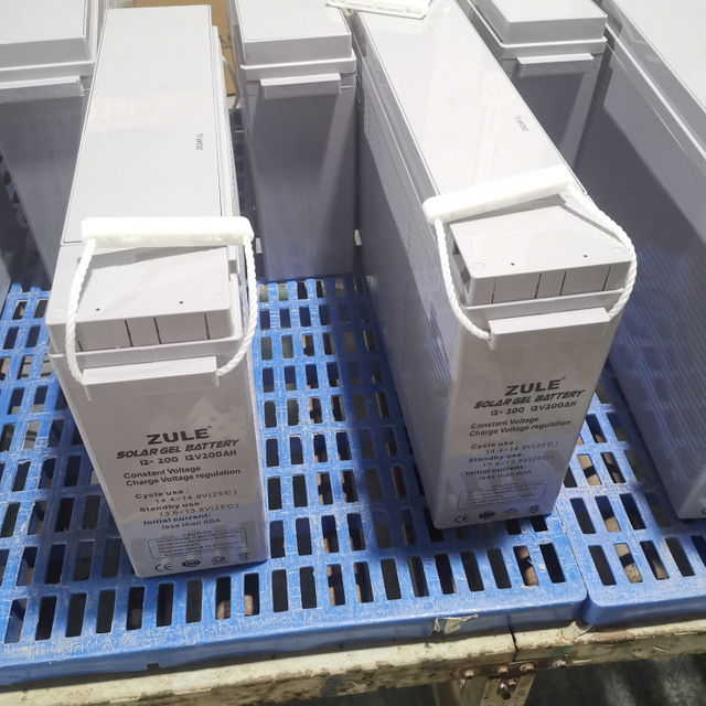 Bateria solar de chumbo-ácido de alta qualidade Terminal frontal 12v200ah Bateria de armazenamento de energia doméstica
