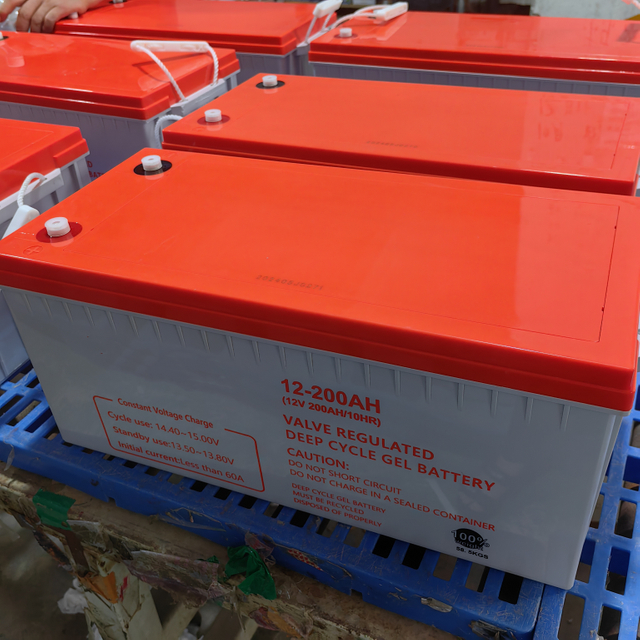 Bateria solar de ciclo profundo livre de manutenção com bateria AGM 12v200AH de longa duração para fonte de alimentação doméstica