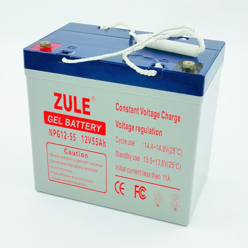 Fabricantes que vendem baterias elétricas de bateria seca 12V55Ah bateria de gel de 12 volts