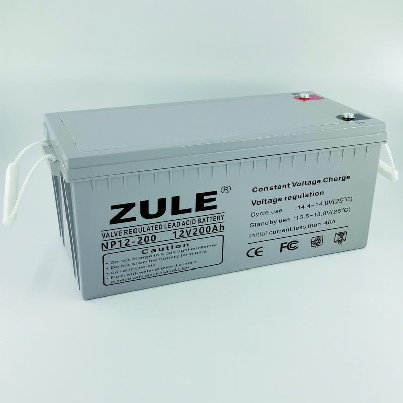 Bateria de armazenamento solar sem manutenção de engenharia fotovoltaica 12V200AHUPS Fabricante de bateria do sistema