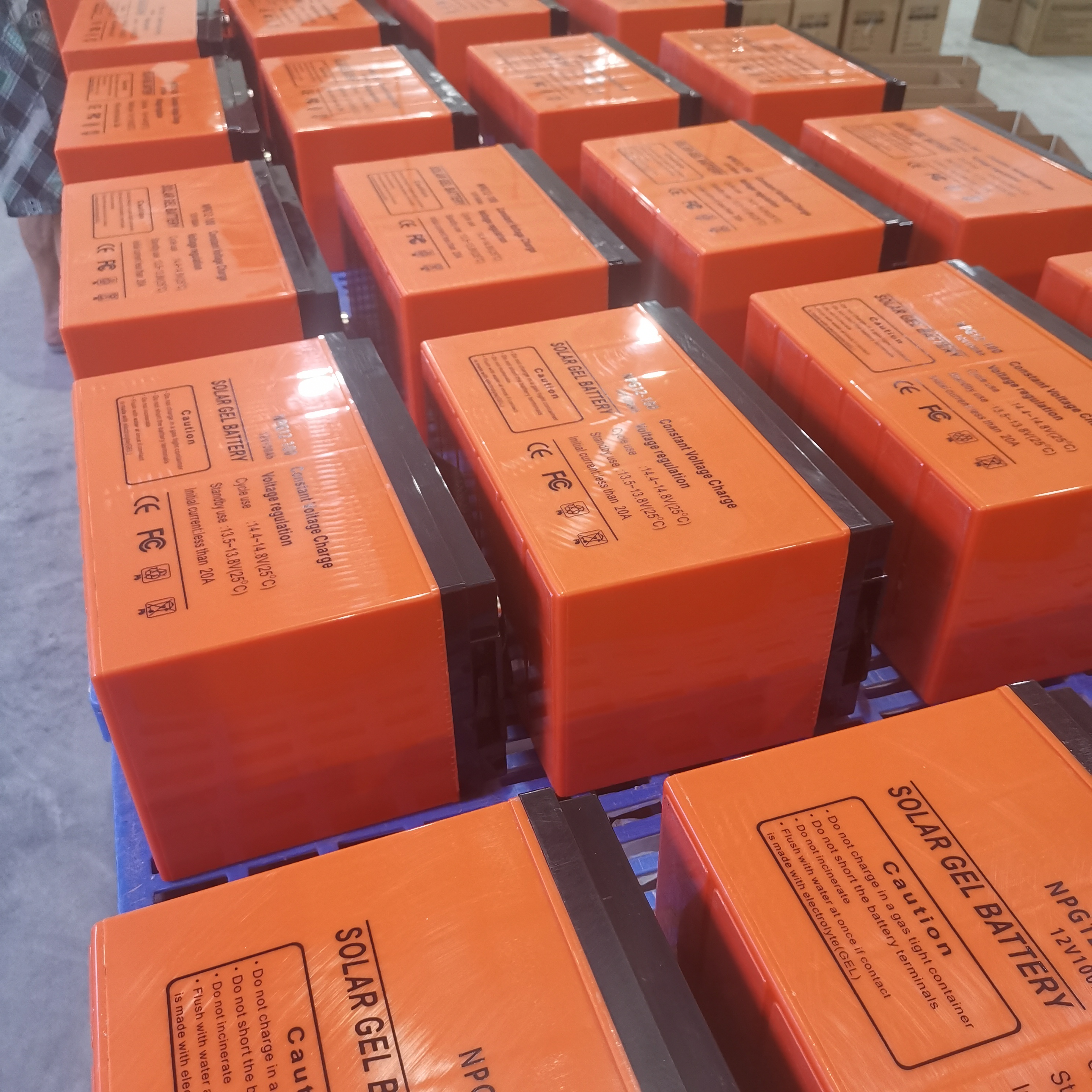 Bateria de poupança solar de alta eficiência 12v100ah bateria recarregável de gel de chumbo-ácido para fonte de alimentação doméstica