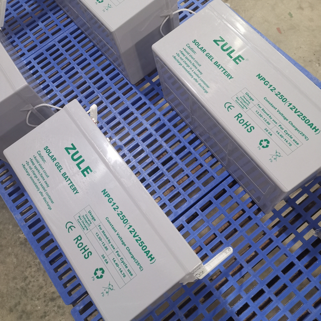 Bateria de gel solar 12V250AH, uma fonte de alimentação de backup para armazenamento de energia externa segura e estável de ciclo profundo para RV