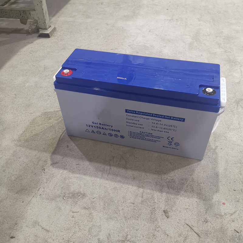 Bateria de armazenamento de energia de gel solar premium de ultra capacidade 12V 150AH durável com baixa autodescarga, ideal para sistemas de backup