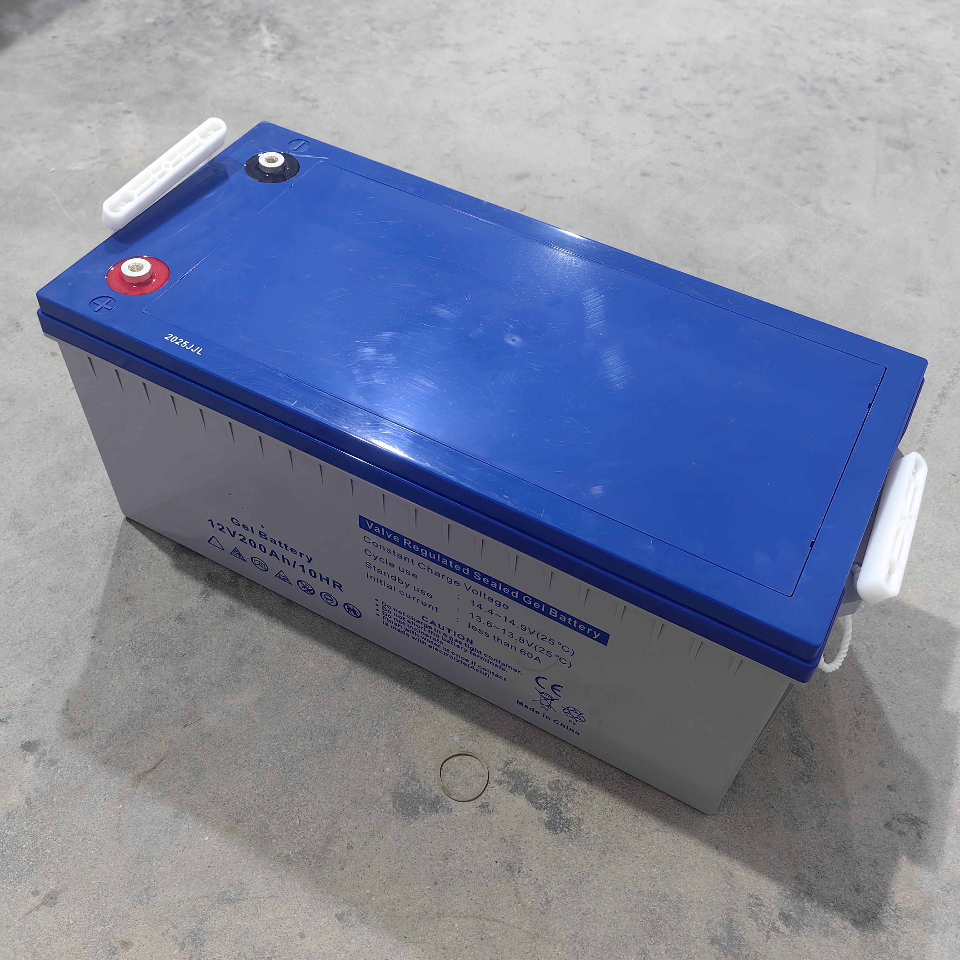 Construção áspera da resistência solar industrial da temperatura da bateria solar do gel da categoria 12V200AH para a operação áspera do ambiente da geração de energia da área remota