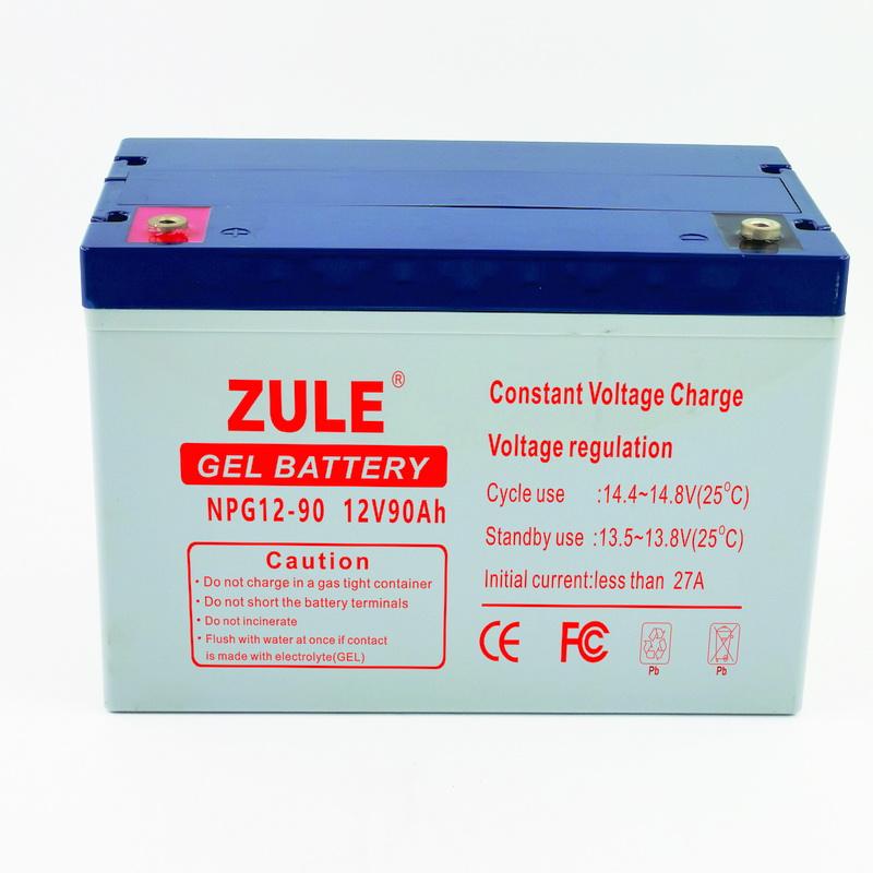 China preço barato 12V90Ah bateria de armazenamento de energia solar bateria de gel baterias elétricas