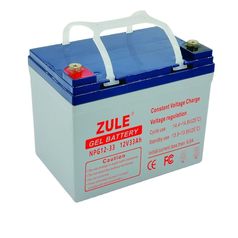 Boa qualidade Apoio para os pés 12V33Ah bateria de armazenamento de energia solar bateria de gel