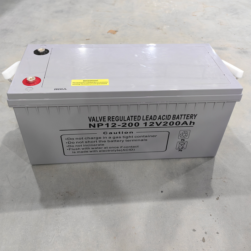 Bateria de armazenamento AGM segura e resistente a terremotos 12v200ah VRLA Baterias Sistema de armazenamento de energia doméstica