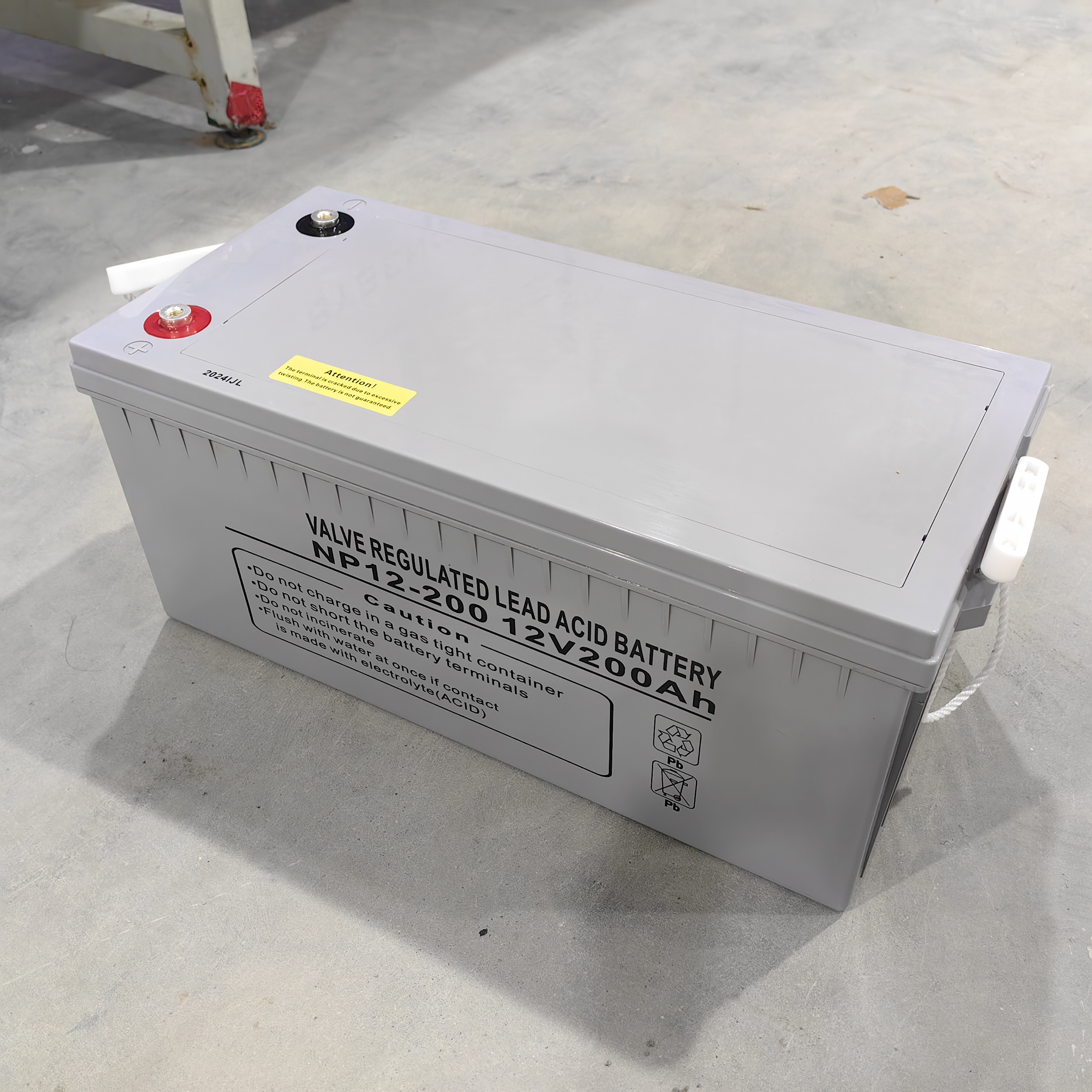 Bateria de armazenamento AGM segura e resistente a terremotos 12v200ah VRLA Baterias Sistema de armazenamento de energia doméstica