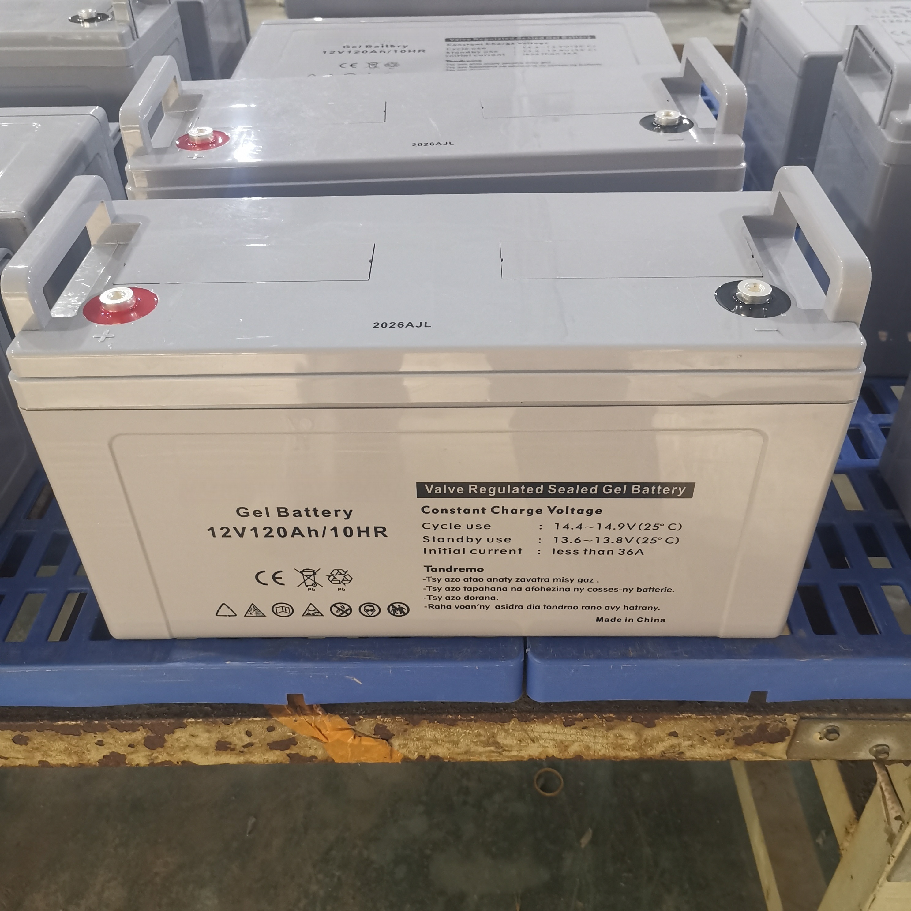 Bateria de gel solar para serviço pesado 12V120AH - fabricante fonte para armazenamento de energia doméstica, resiste a condições climáticas extremas, suporte ODM